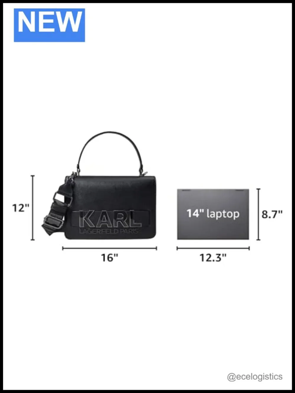 Karl Lagerfeld Simone Satchel Crossbody with Charms